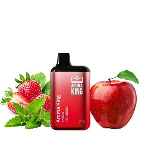 Безнікотинова Одноразова Електронна Сигарета Aroma King Red Angel (Червоний Ангел) (5500 Затяжок)